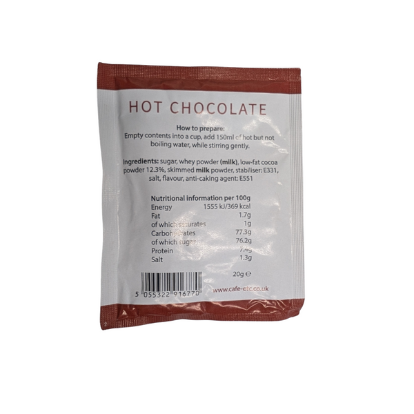 Cafe Etc Hot Chocolate Sachets