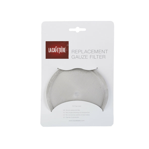 La Cafetiere replacement Gauze Filter in white cardboard holder Filter for 12 cup cafetieres