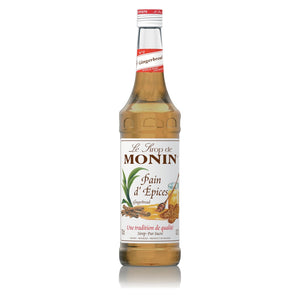 A 70cl glass bottle of MONIN Gingerbread (Pain d' Epices) Syrup. 